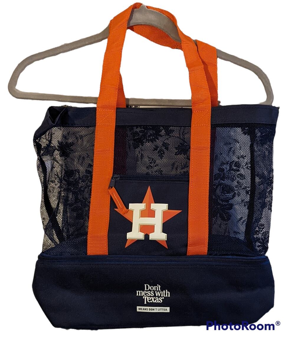 NWT Houston Astros Summer Beach Tote w/zipper cooler 2022 Promo Giveaway